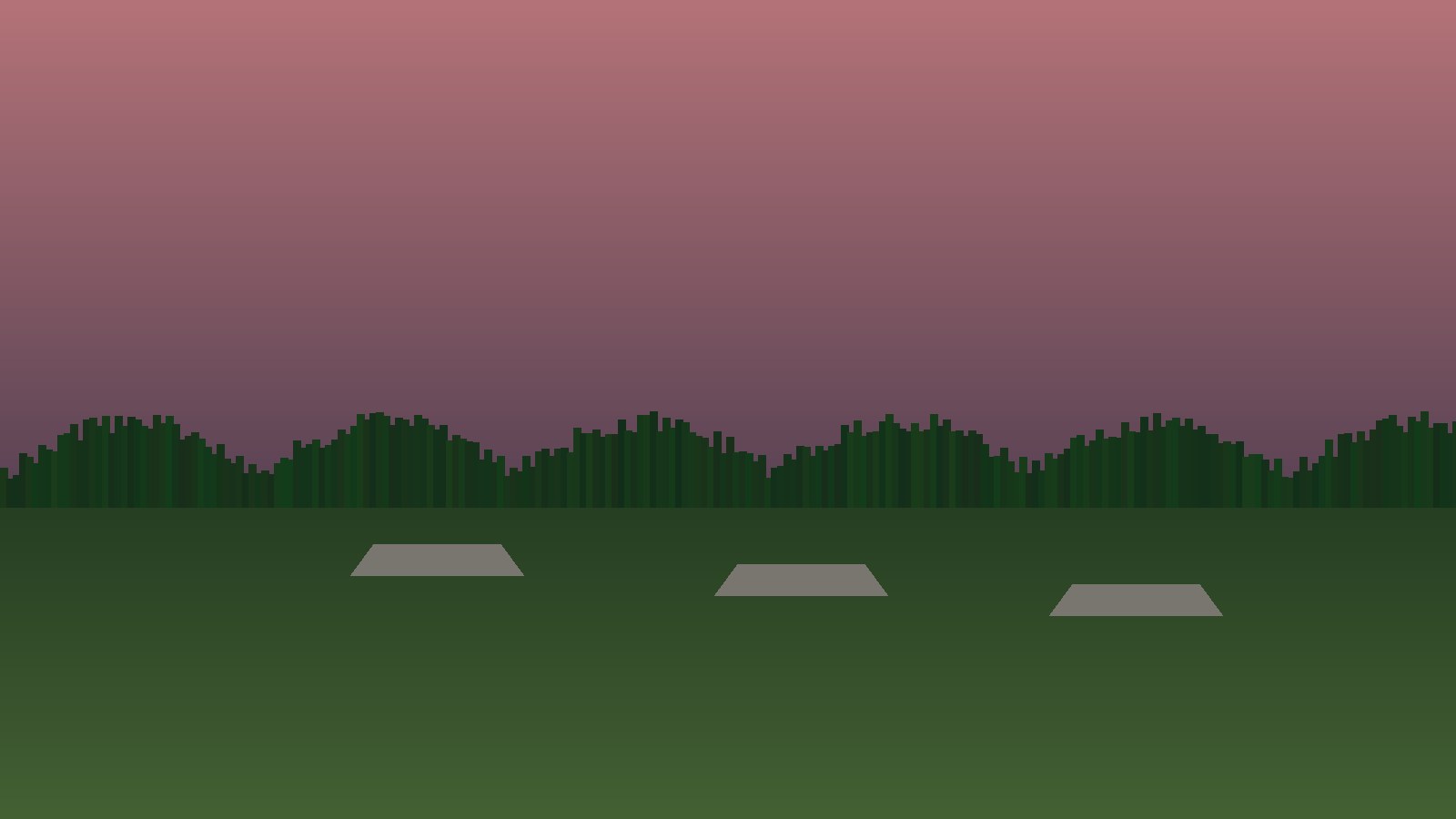 The park at dusk